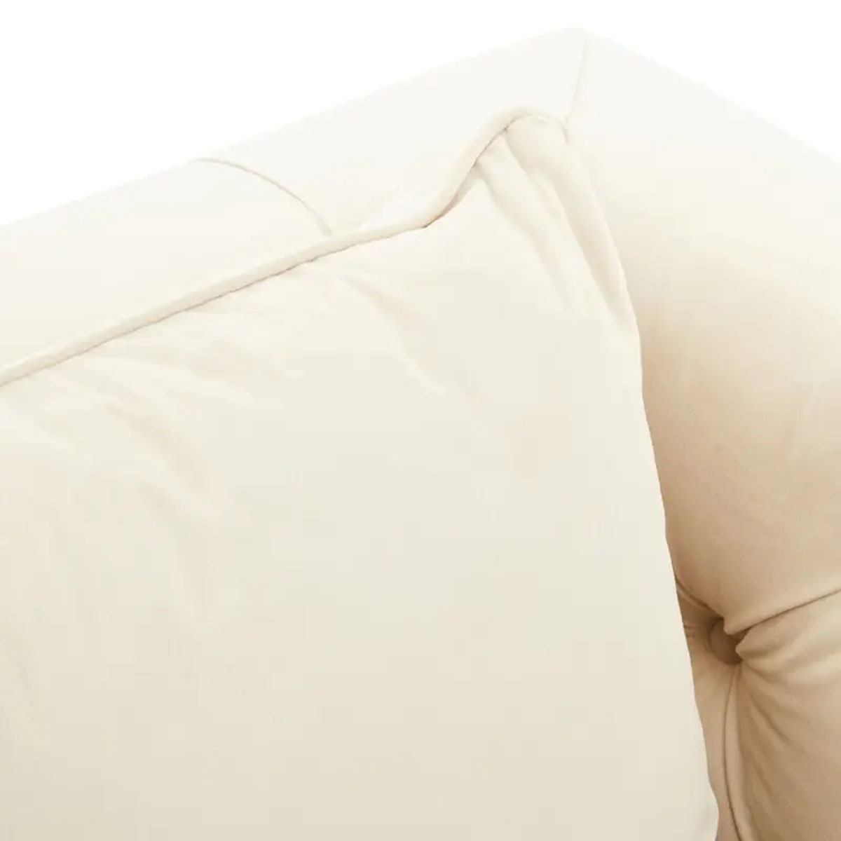 Beaumonde Home Sefira 3 Seat Viola Sand Fabric Sofa