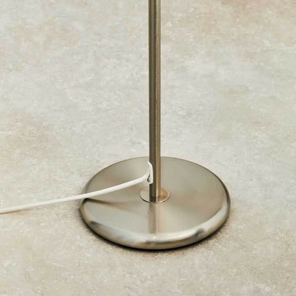 Beaumonde Home Forma Cream Waffle Effect Shade Floor Lamp