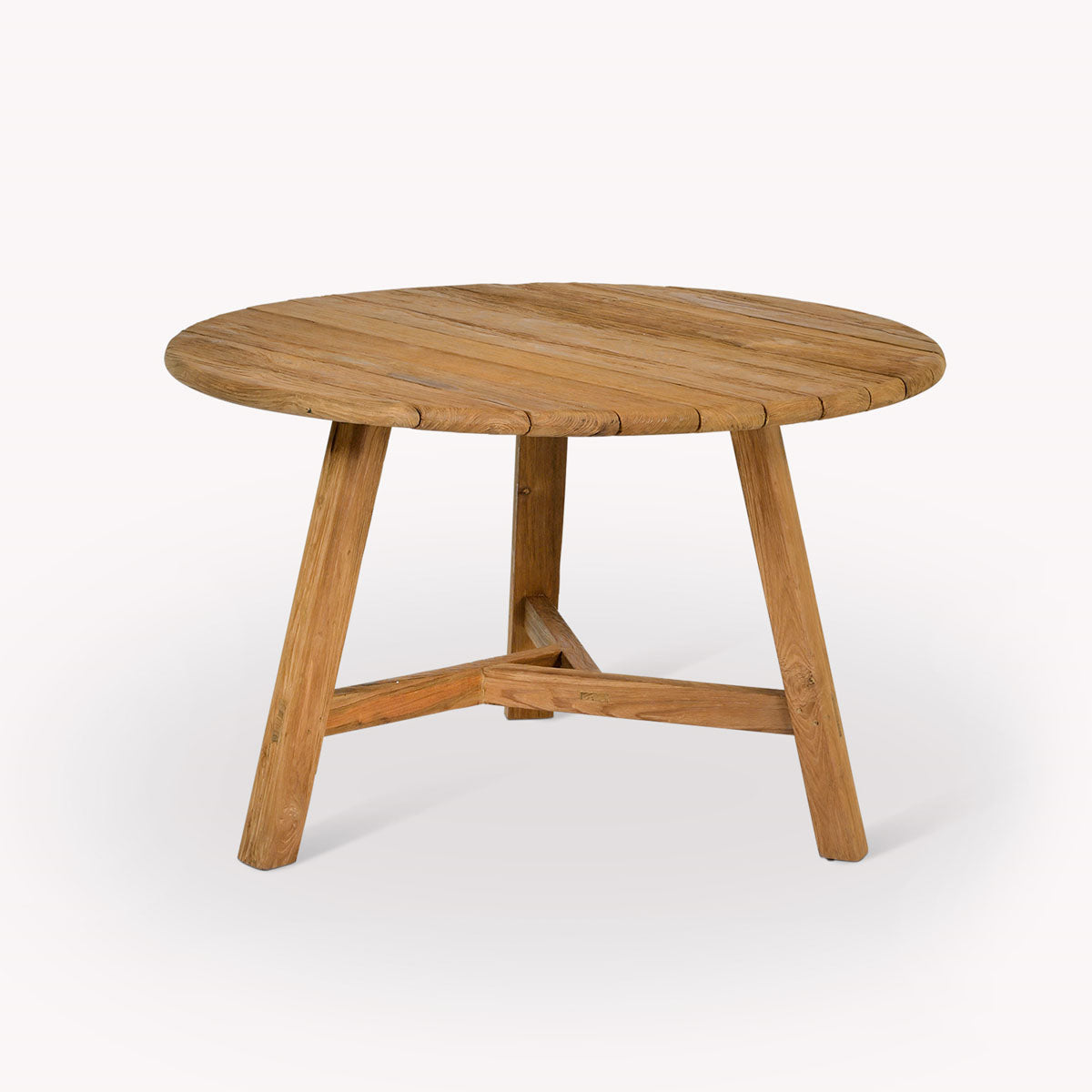 Garden Trading Hawthorne Round Slatted Dining Table Natural