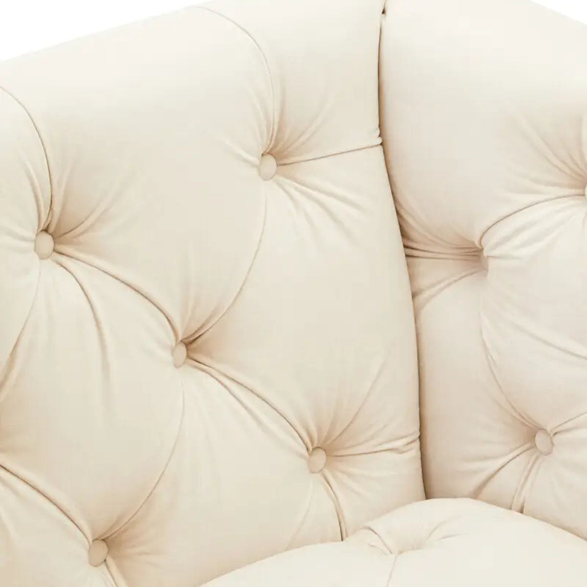 Beaumonde Home Sefira 2 Seat Ivory Fabric Sofa