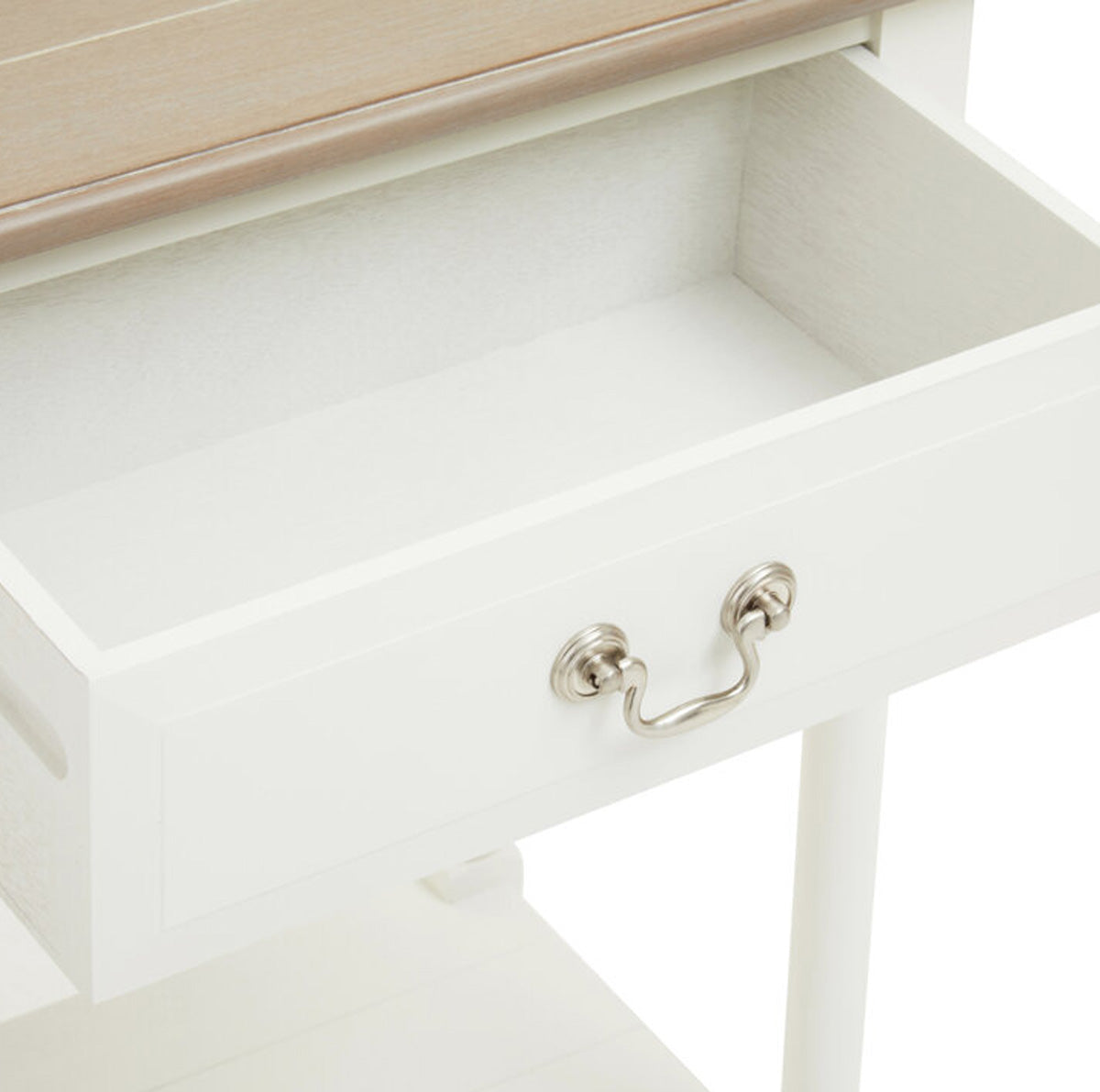 Beaumonde Home Heritage 2 Drawer Ivory Console Table