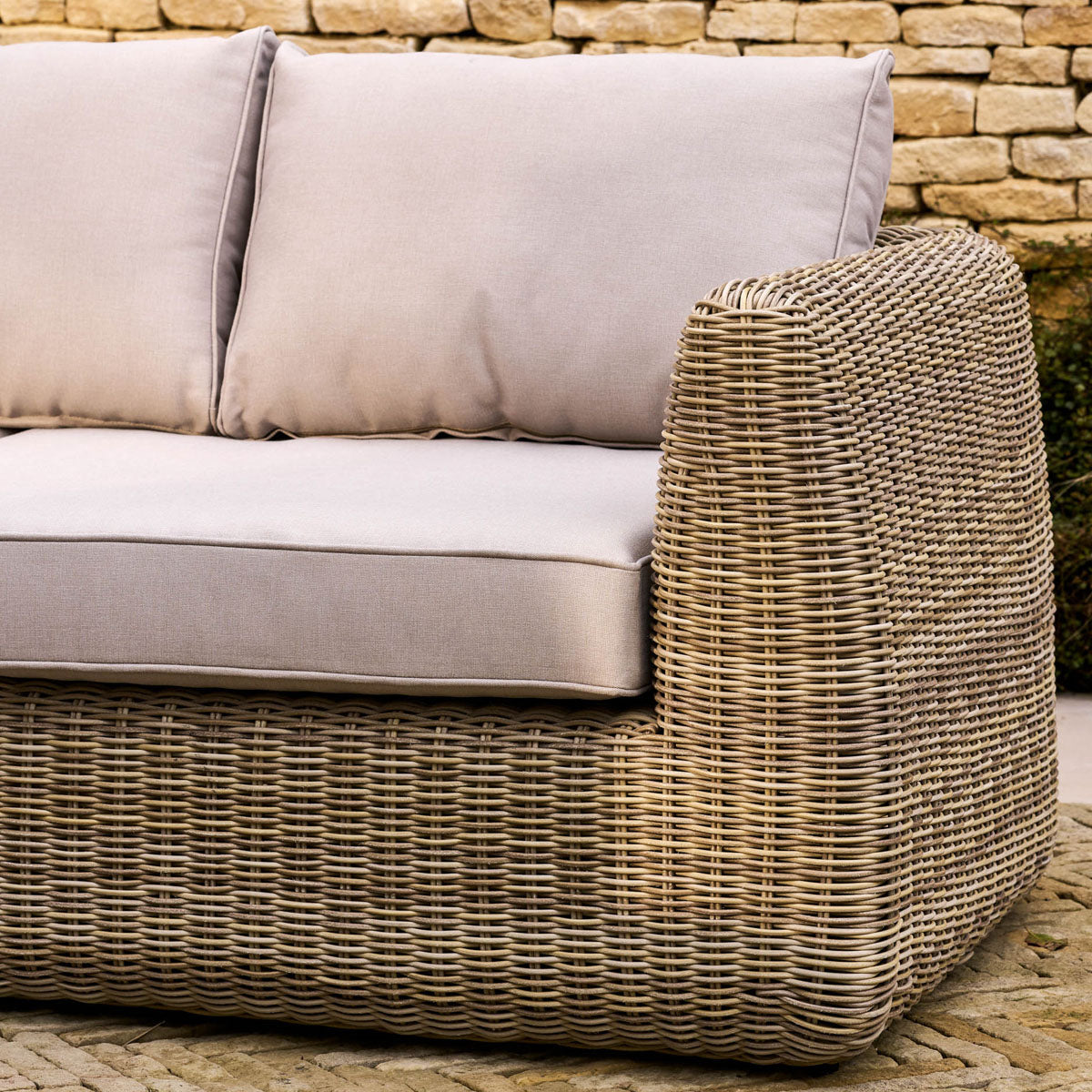 Garden Trading Skala 3 Seater Sofa Light Rattan
