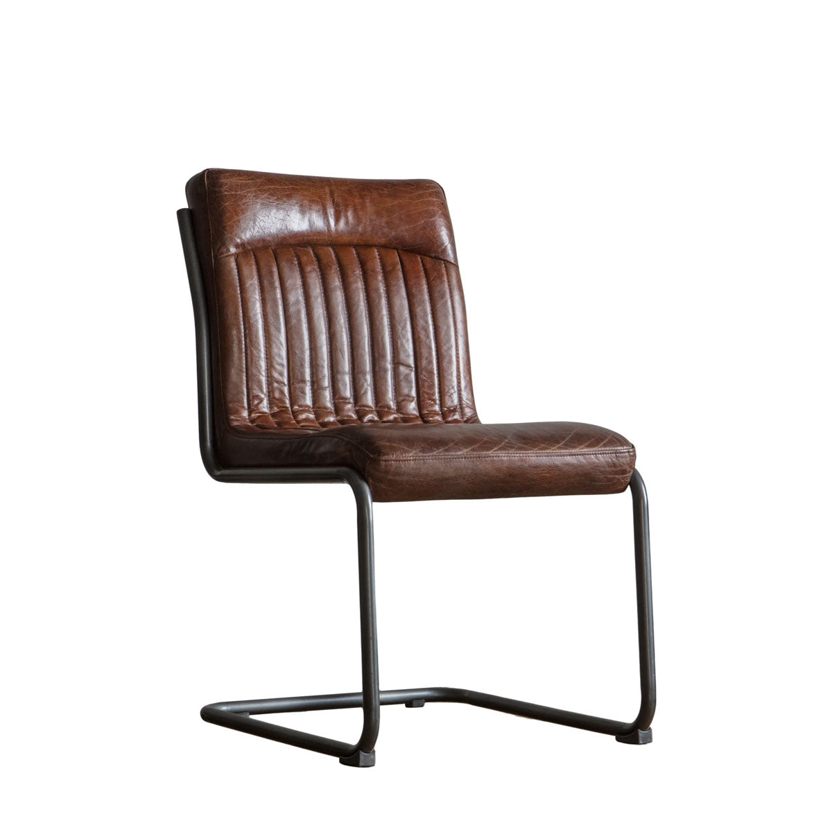 Gallery Direct Capri Leather Chair Brown 520x660x880mm