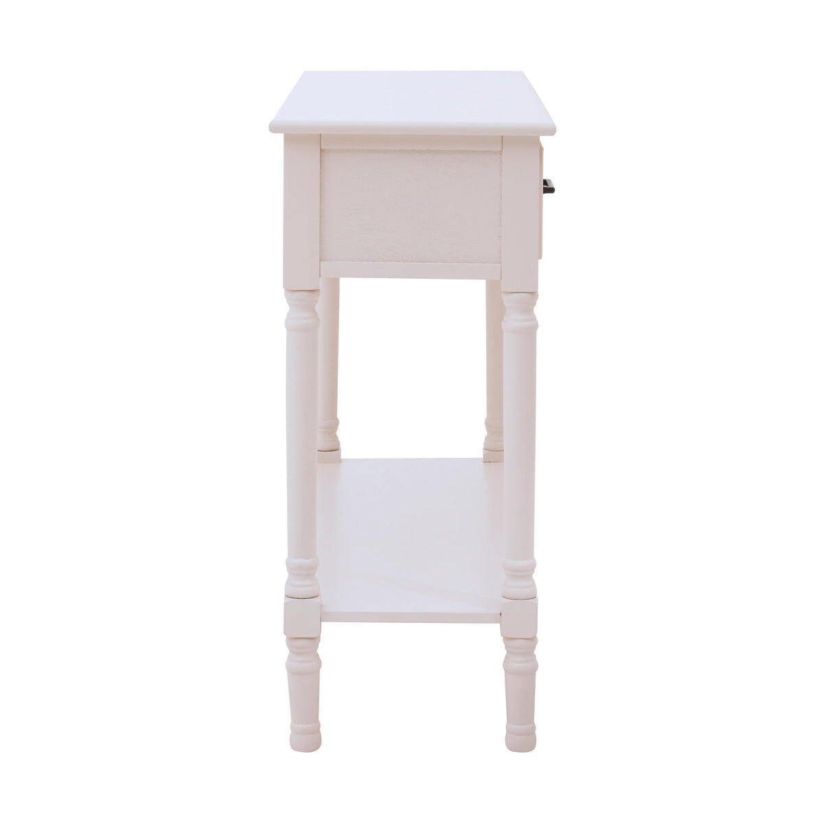 Beaumonde Home Heritage 2 Drawers Pearl White Console Table