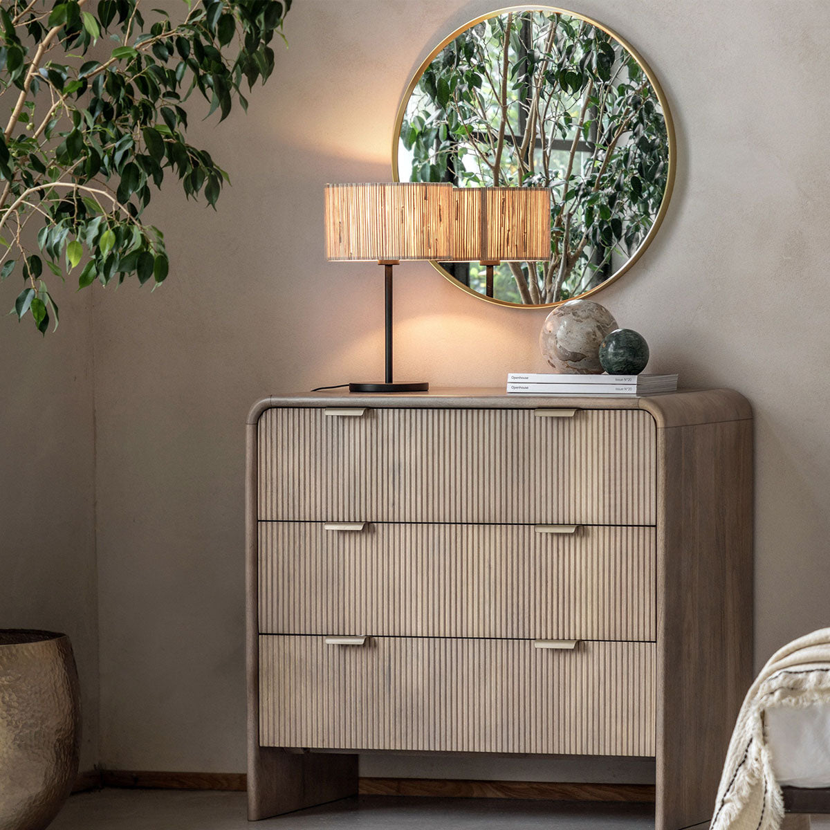 Gallery Direct Colonna 3 Drawer Chest 900x450x850mm
