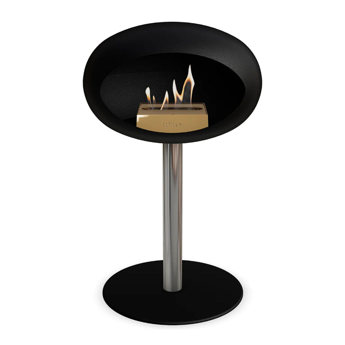 Le Feu Ground Steel Low - Black - 60mm Pole Width