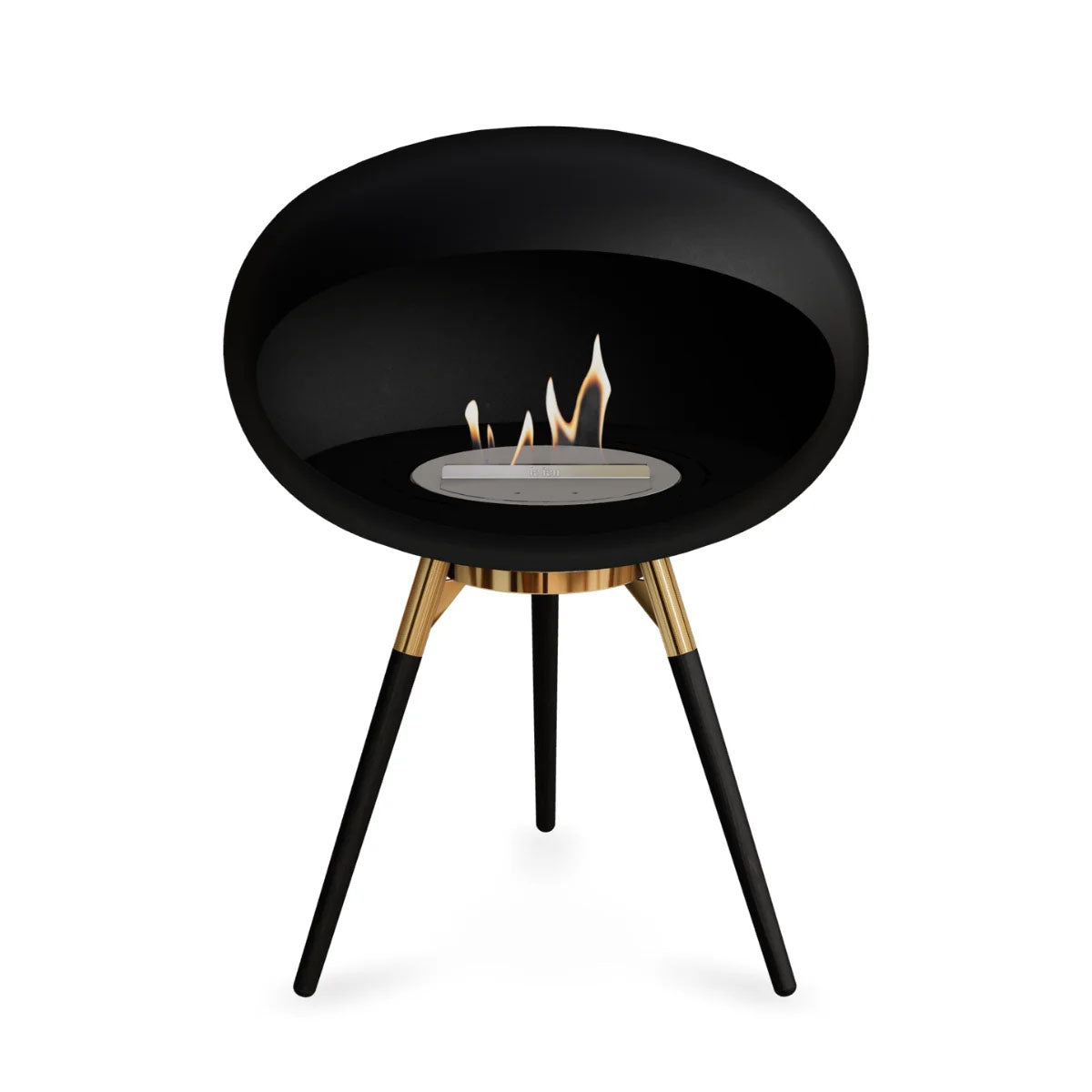 Le Feu Dome 625 - Black Ground Wood Low
