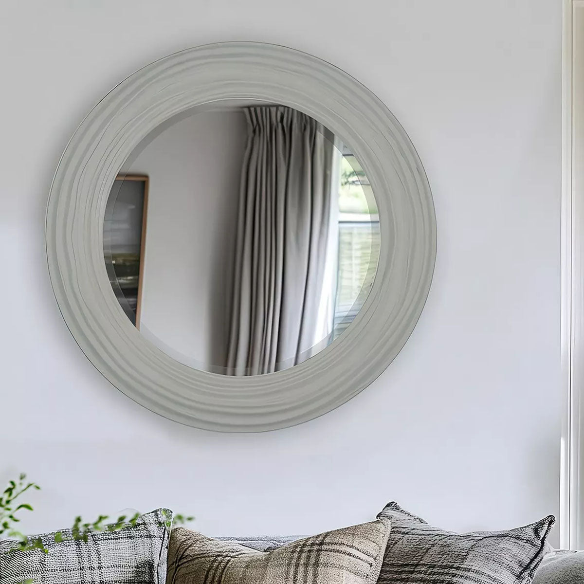 Gallery Direct Cumbria Mirror Light Grey 600x30x600mm