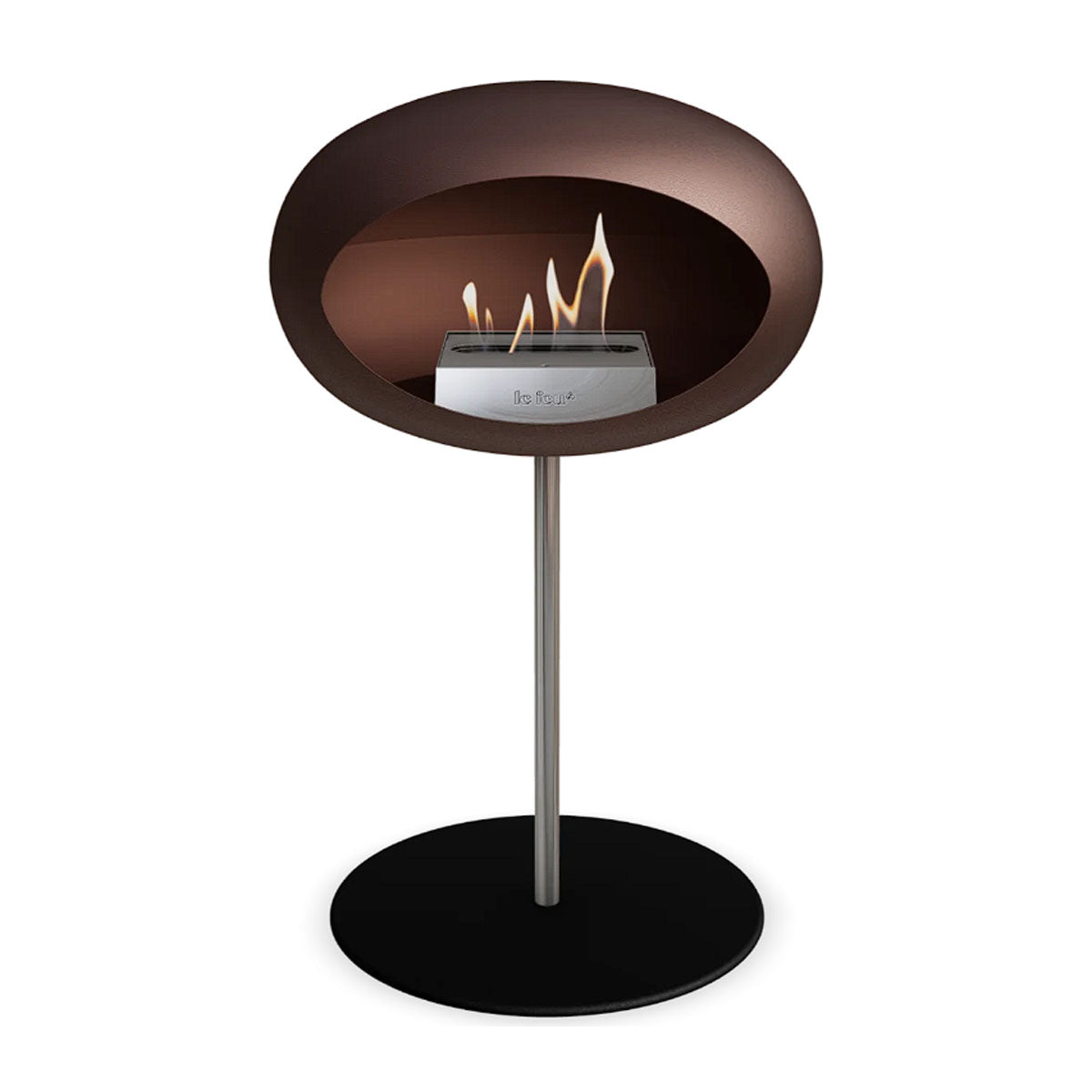 Le Feu Ground Steel Low - Mocca - 25mm Pole Width