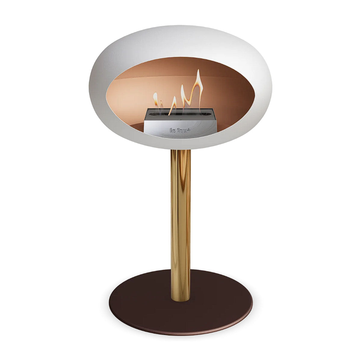Le Feu Ground Steel Low - White - 60mm Pole Width