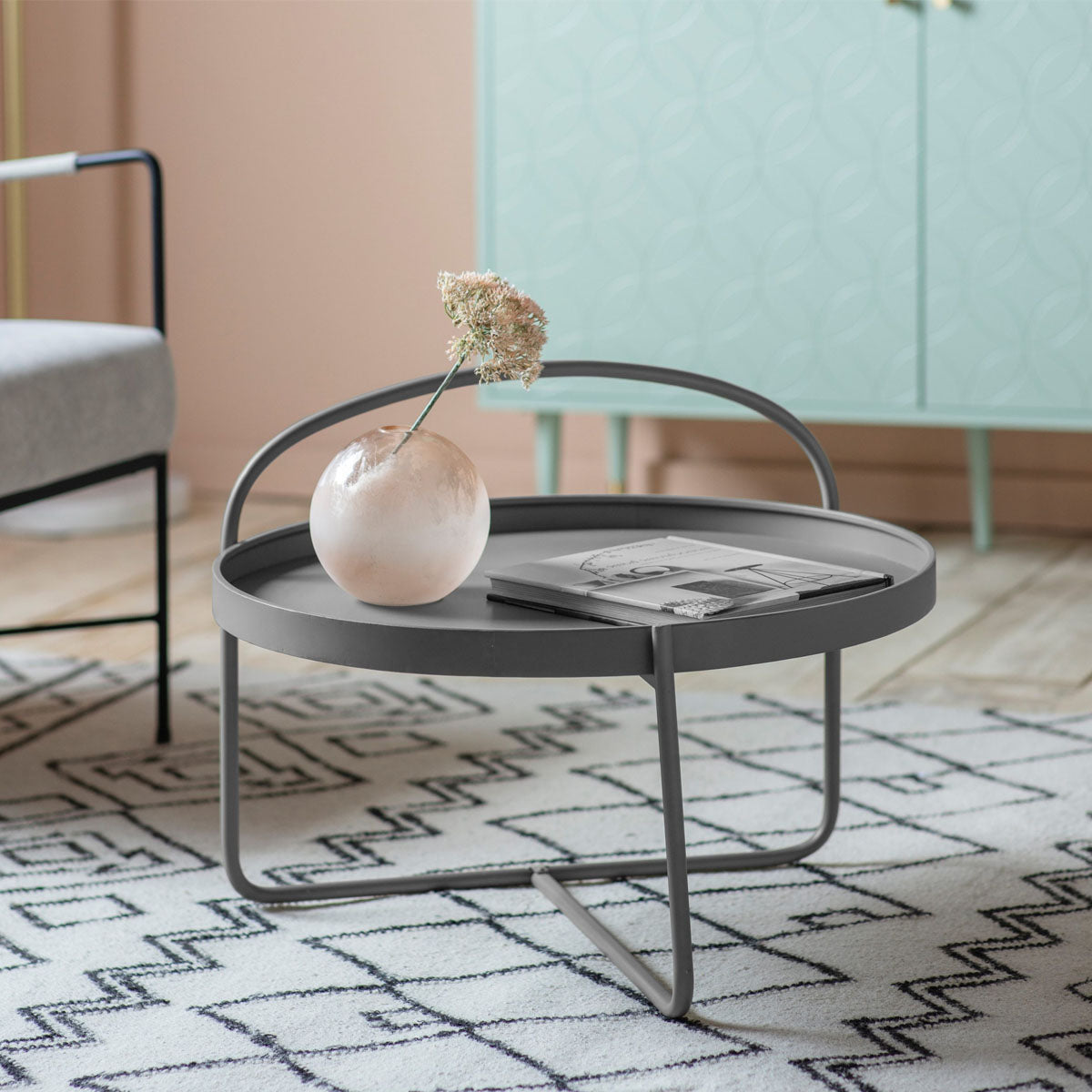 Gallery Direct Melbury Coffee Table Grey 650x650x500mm