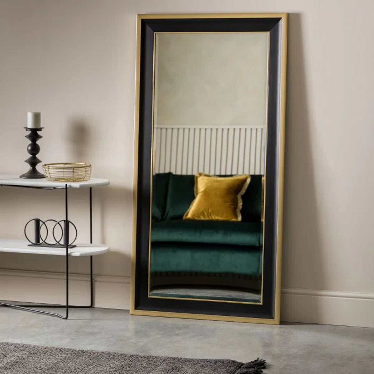 Gallery Direct Edmonton Leaner Mirror 800x1560mm