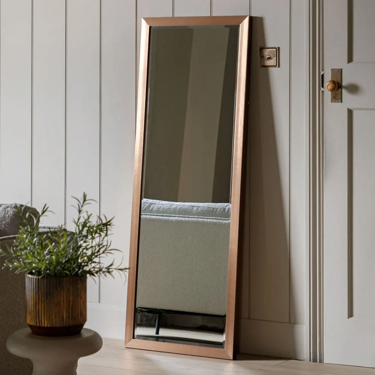 Gallery Direct Wallace Leaner Mirror Bronze 570x1570mm