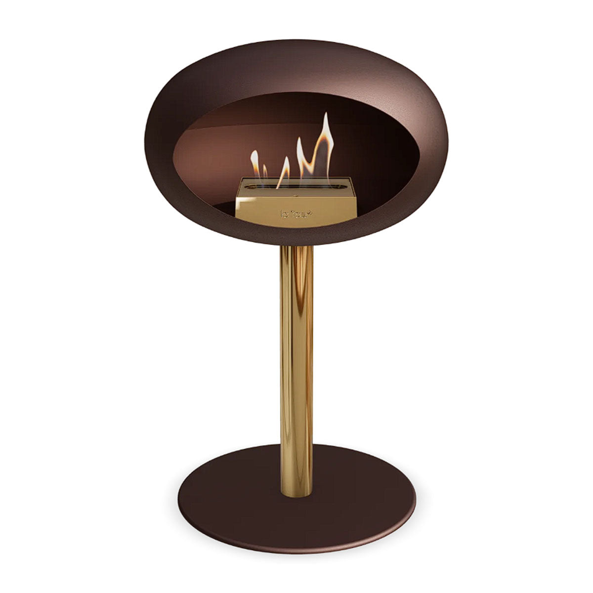 Le Feu Ground Steel Low - Mocca - 60mm Pole Width