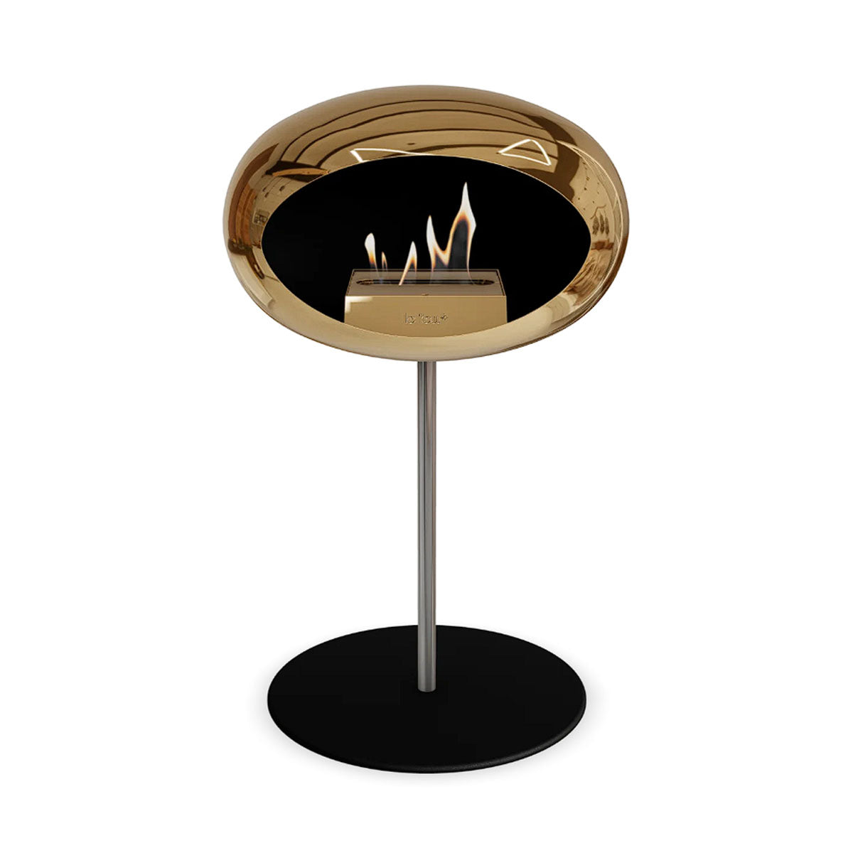 Le Feu Ground Steel Low - Chromed Rose Gold - 25mm Pole Width