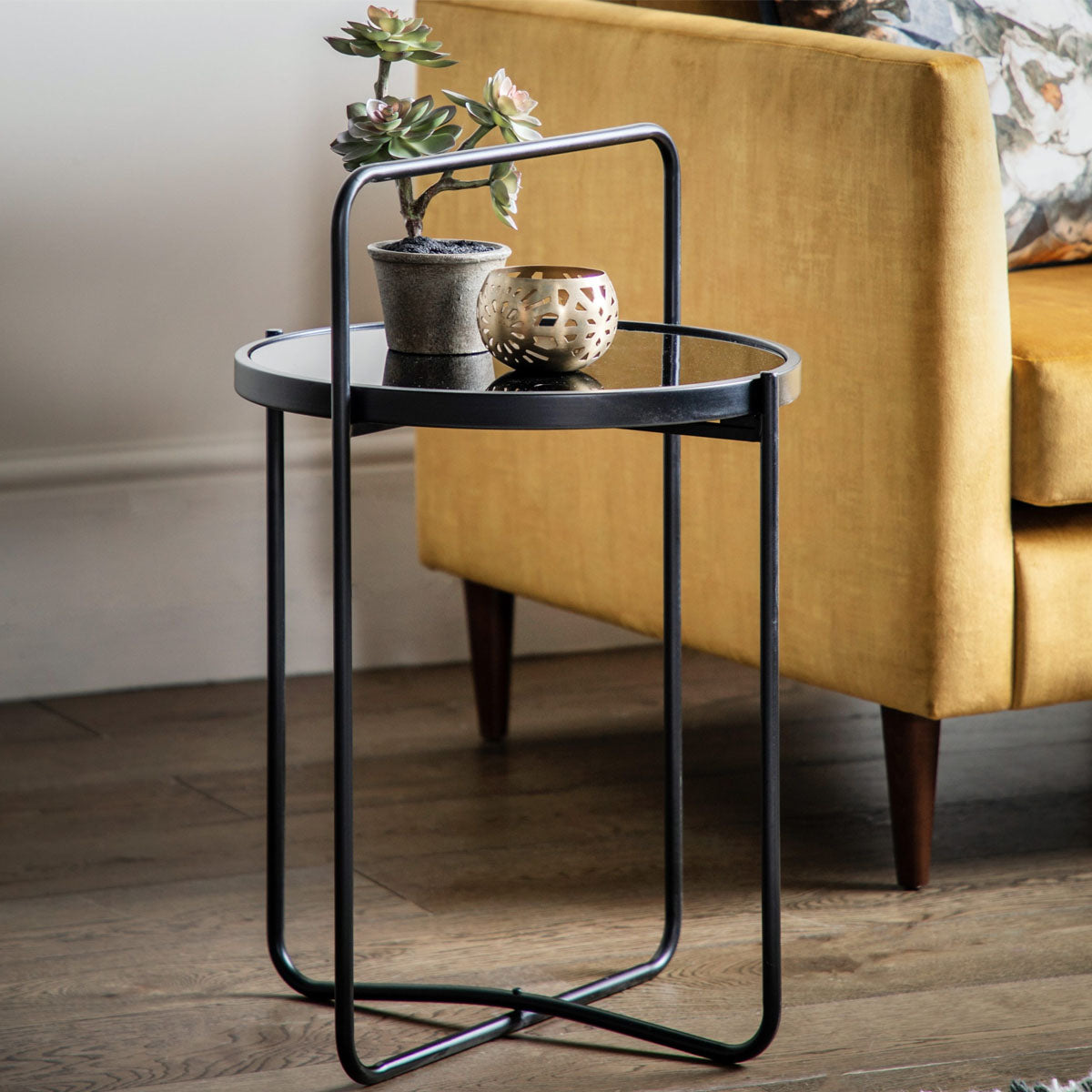 Gallery Direct Fawley Side Table Black 435x435x650mm