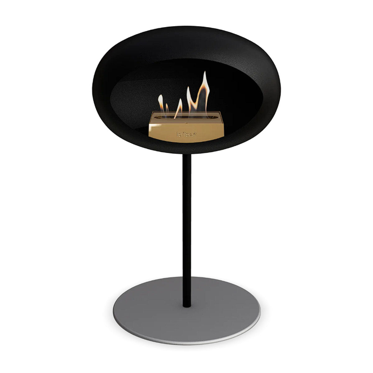 Le Feu Ground Steel Low - Black - 25mm Pole Width