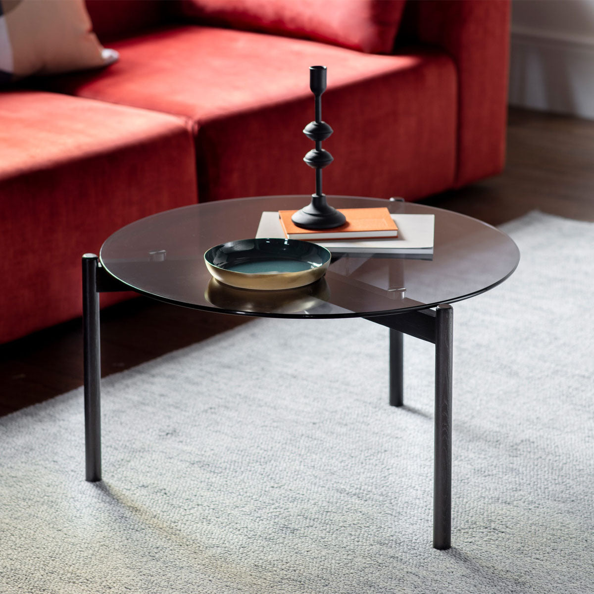 Gallery Direct Moran Coffee Table Black 700x700x400mm