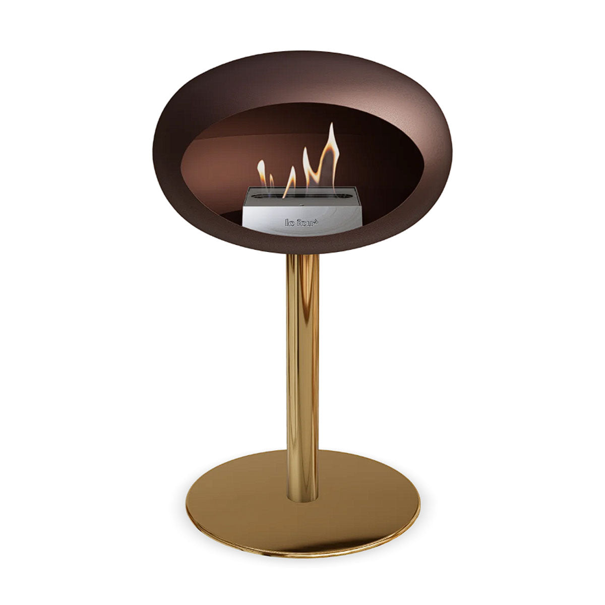 Le Feu Ground Steel Low - Mocca - 60mm Pole Width