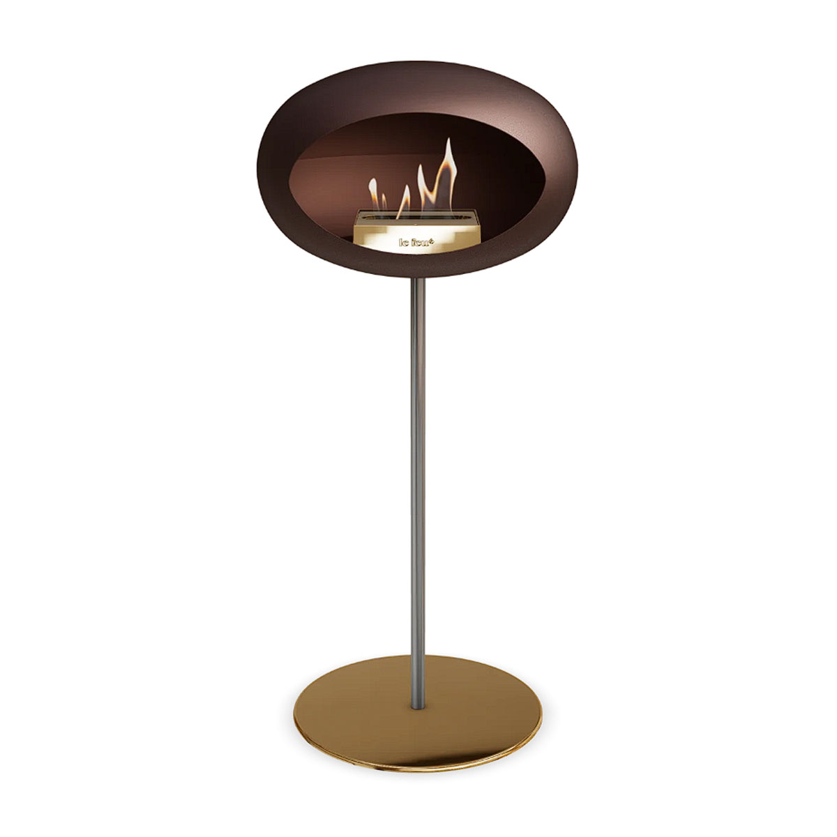 Le Feu Ground Steel High - Mocca - 25mm Pole Width
