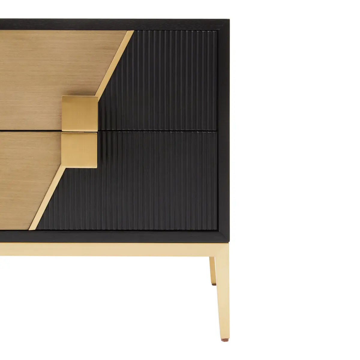 Beaumonde Home Davoli Two Drawer Side Table