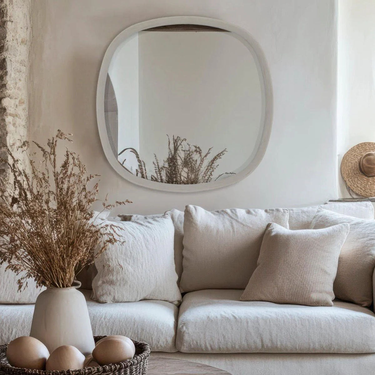 Gallery Direct Padstow Mirror Taupe 600x40x600mm