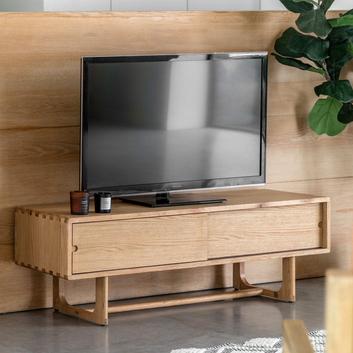 Gallery Direct Craft Media Unit Natural 1400x400x450mm