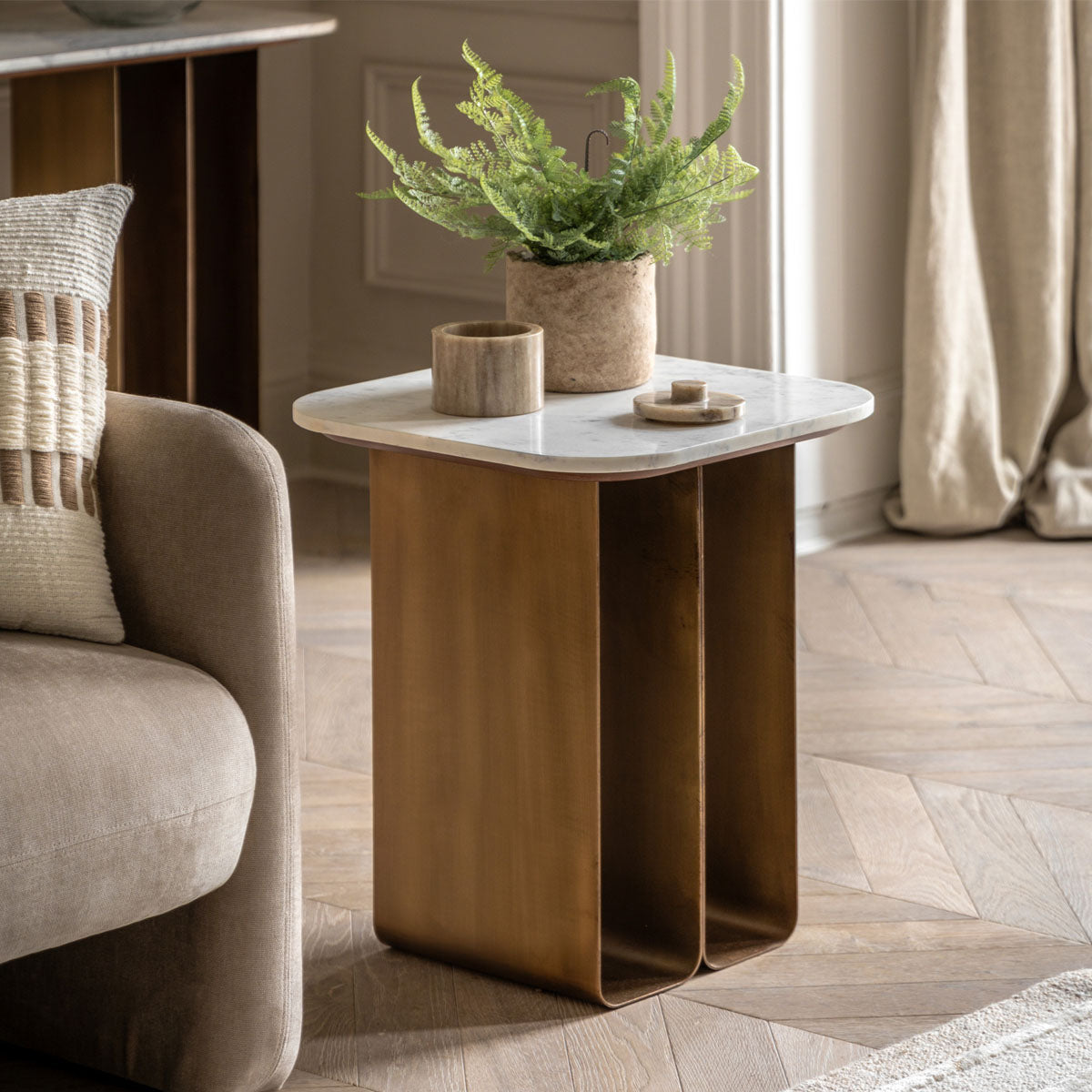 Gallery Direct Dorado Side Table 440x440x550mm