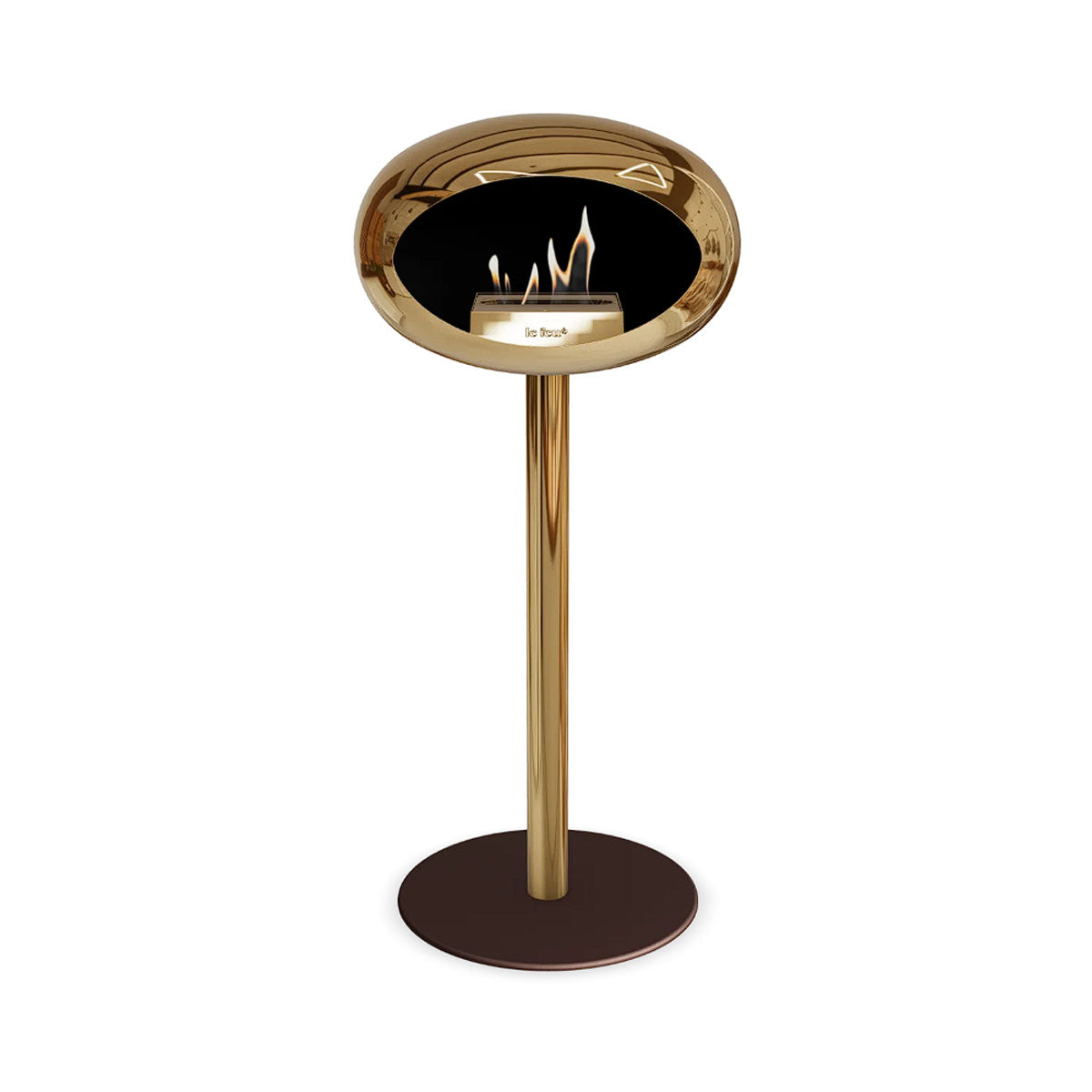 Le Feu Ground Steel High - Chromed Rose Gold - 60mm Pole Width