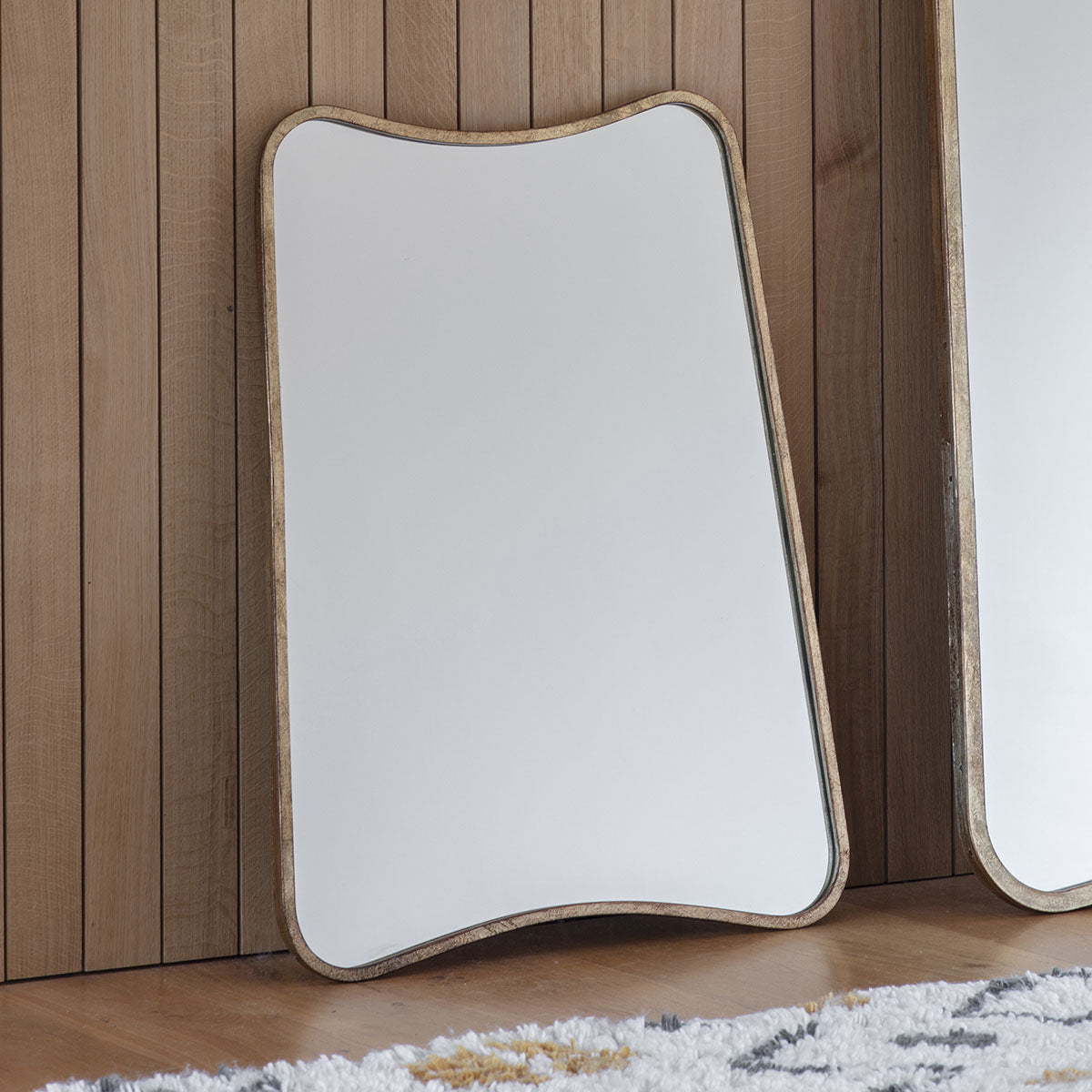 Gallery Direct Kurva Rectangle Gold 610x810mm
