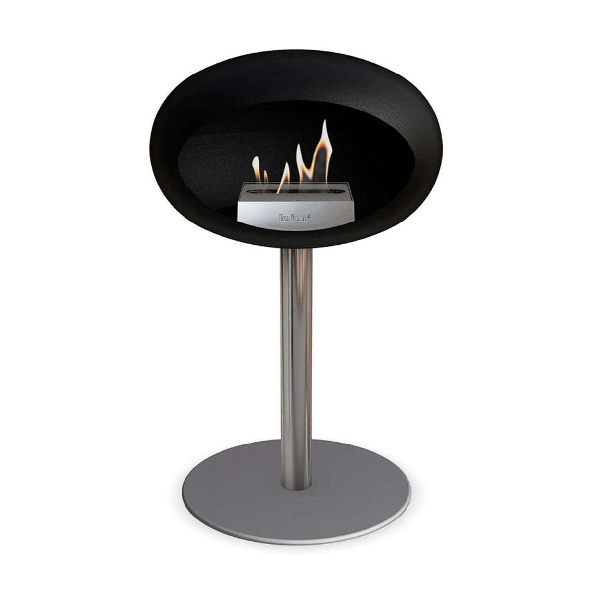 Le Feu Ground Steel Low - Black - 60mm Pole Width