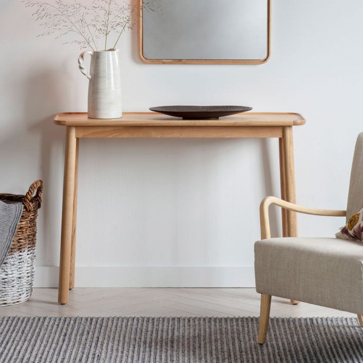 Gallery Direct Kingham Console Table 1100x380x800mm