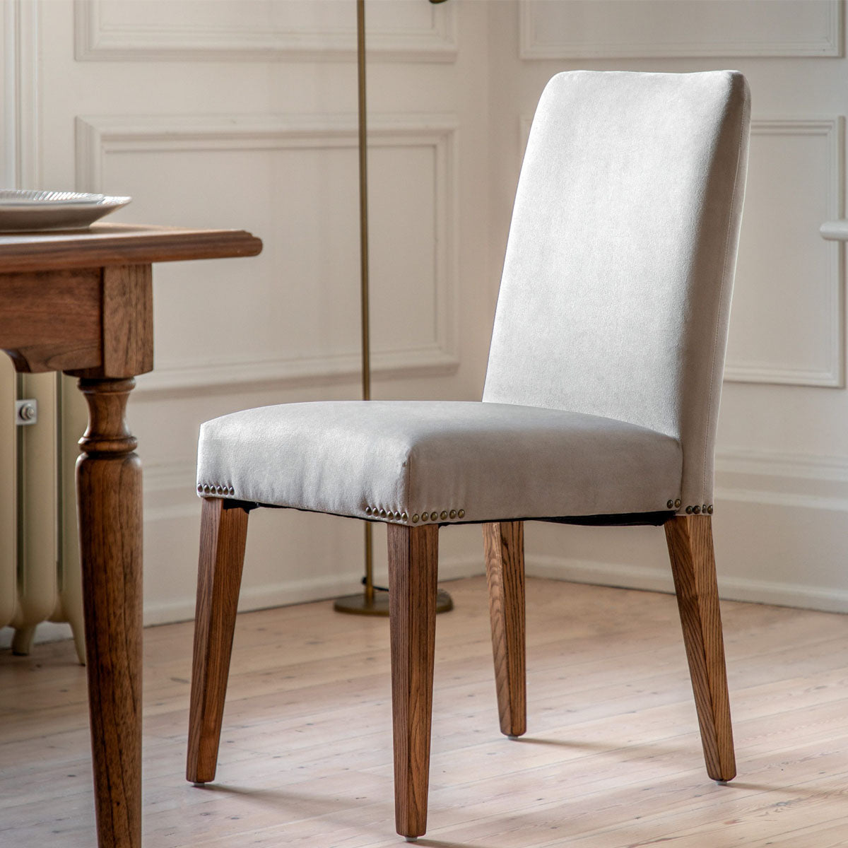 Gallery Direct Highgrove Chair Dove Velvet (2pk)
