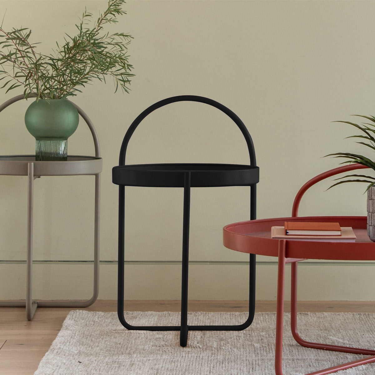 Gallery Direct Melbury Side Table Black 400x400x660mm