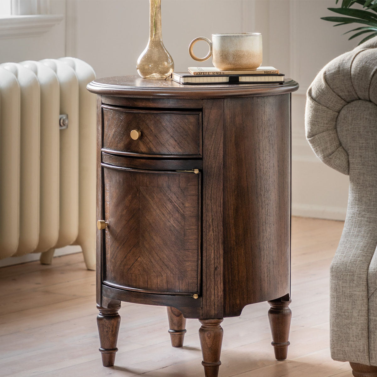 Gallery Direct Madison Drum Side Table 450x450x580mm