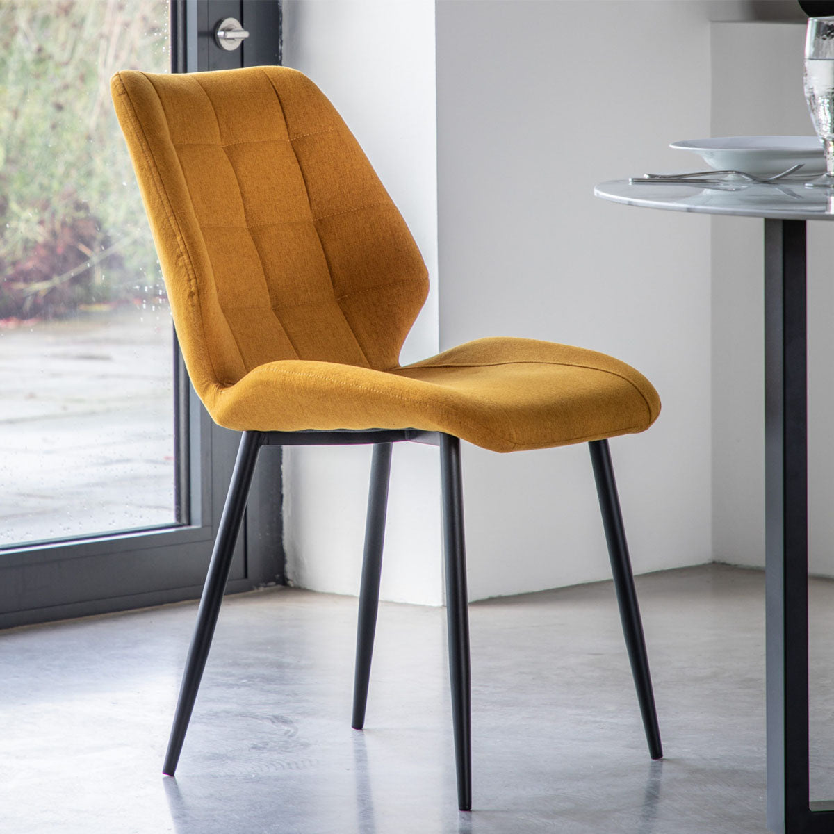 Gallery Direct Manford Dining Chair Saffron (2pk)