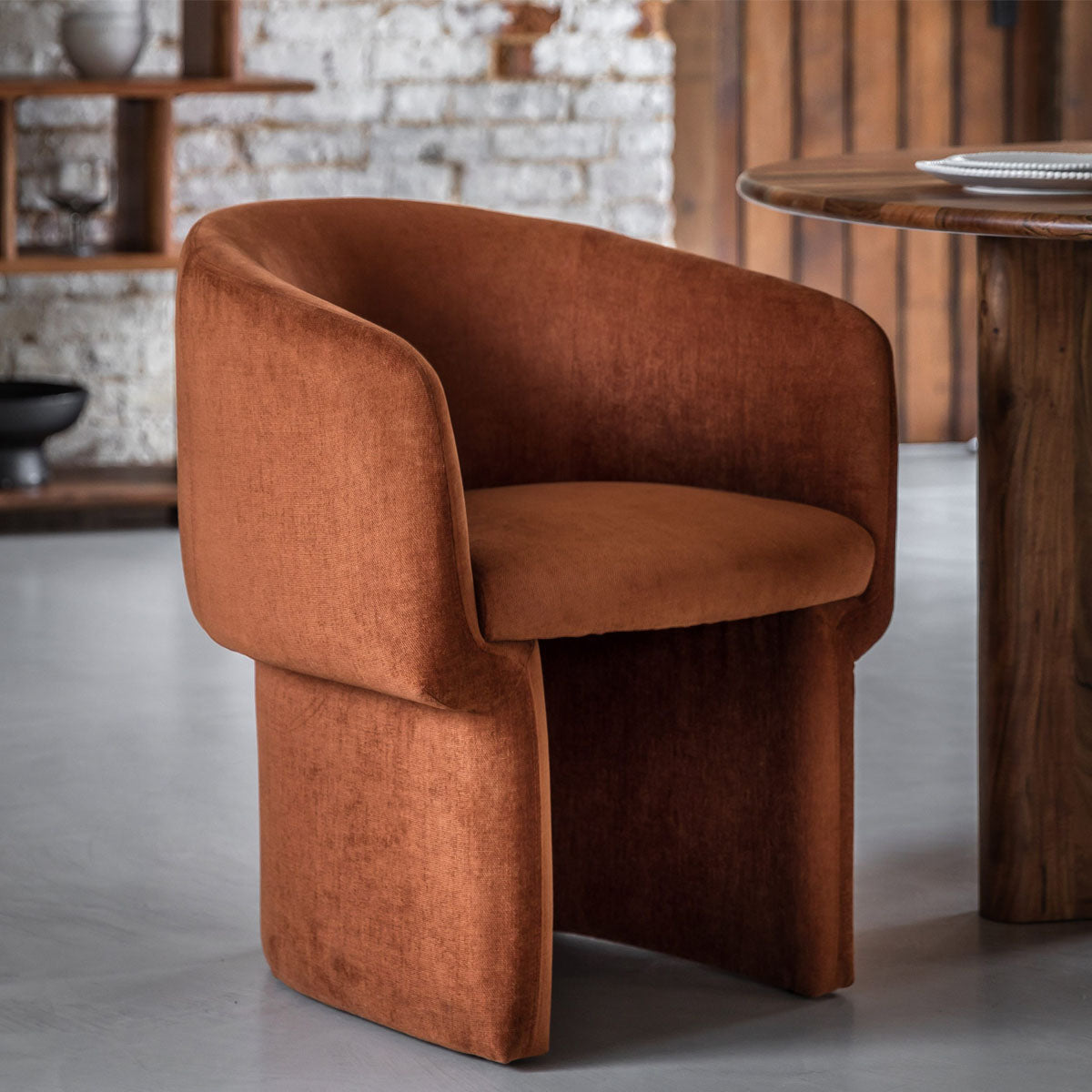Gallery Direct Holm Dining Chair Rust 640x620x760mm
