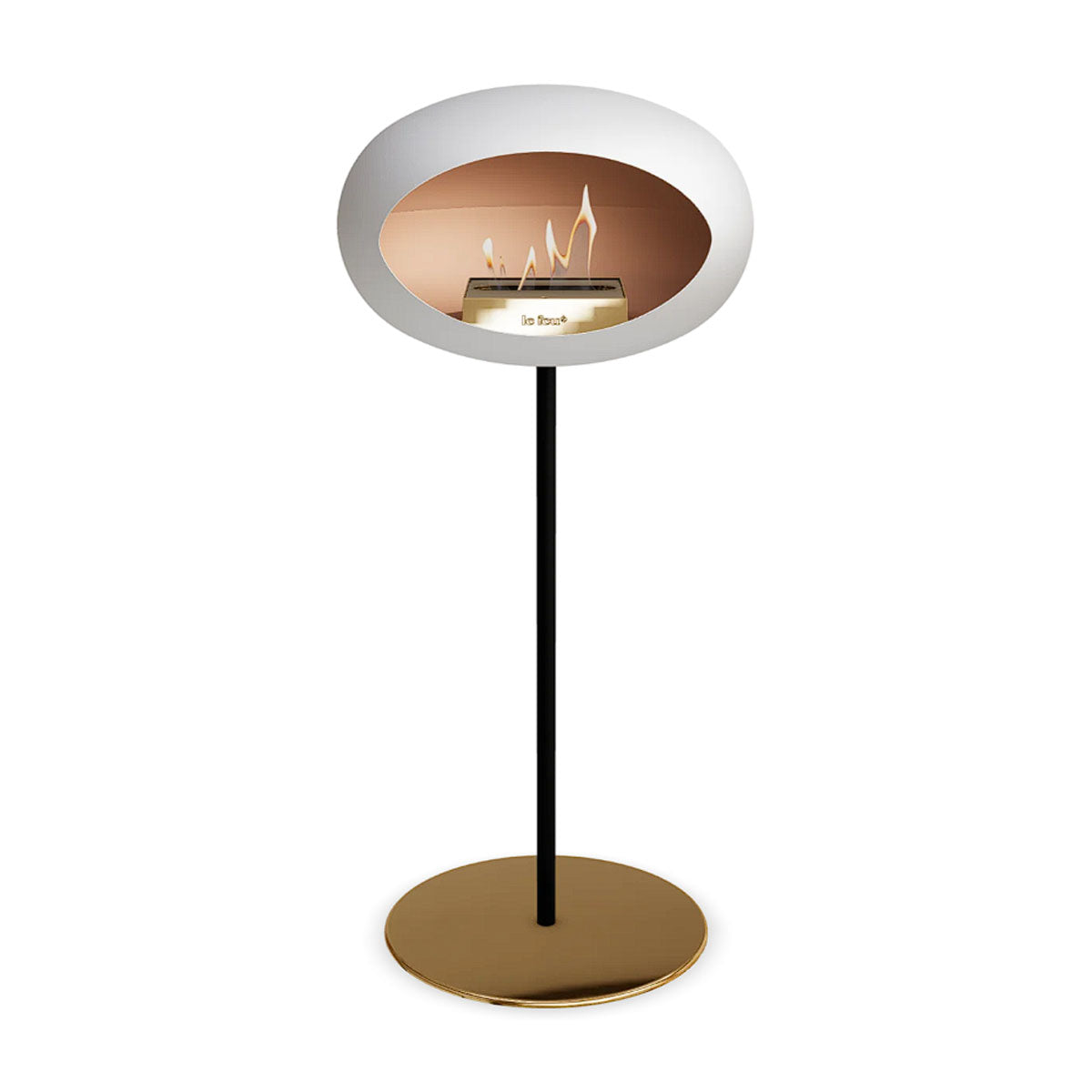 Le Feu Ground Steel High - White - 25mm Pole Width