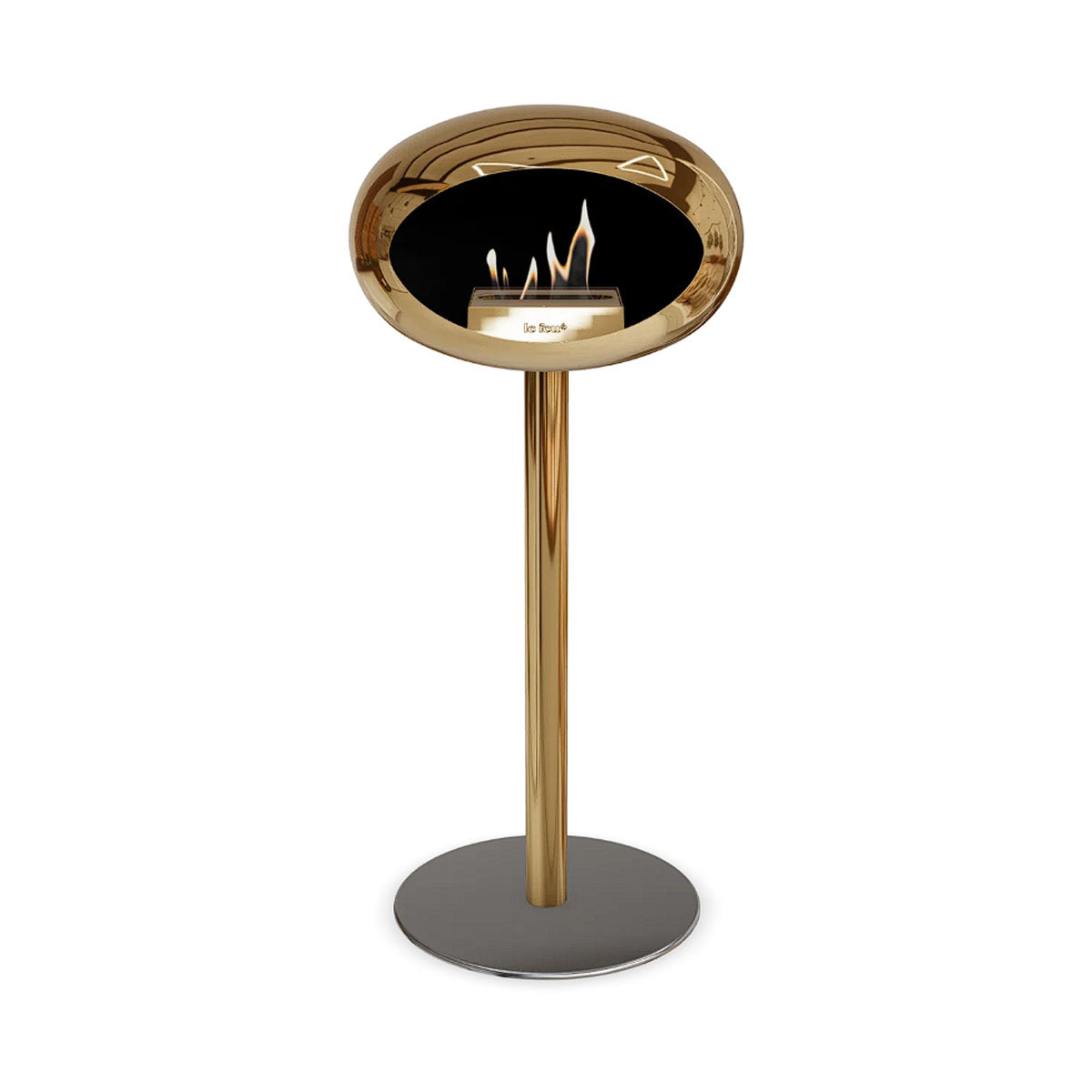 Le Feu Ground Steel High - Chromed Rose Gold - 60mm Pole Width