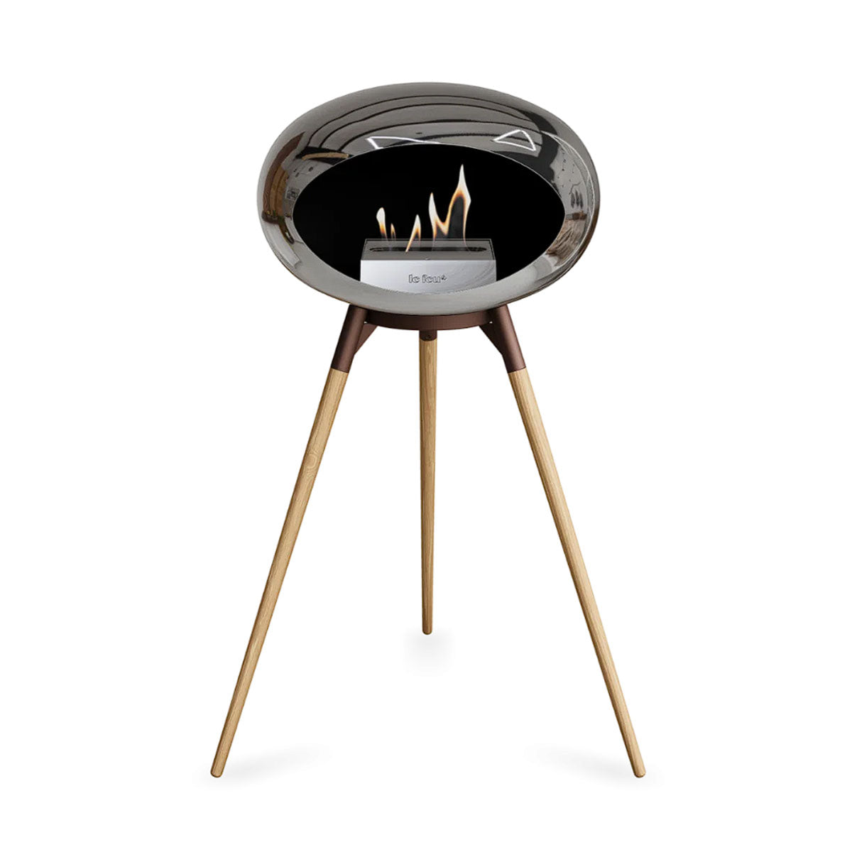 Le Feu Ground Wood High - Chromed Silver