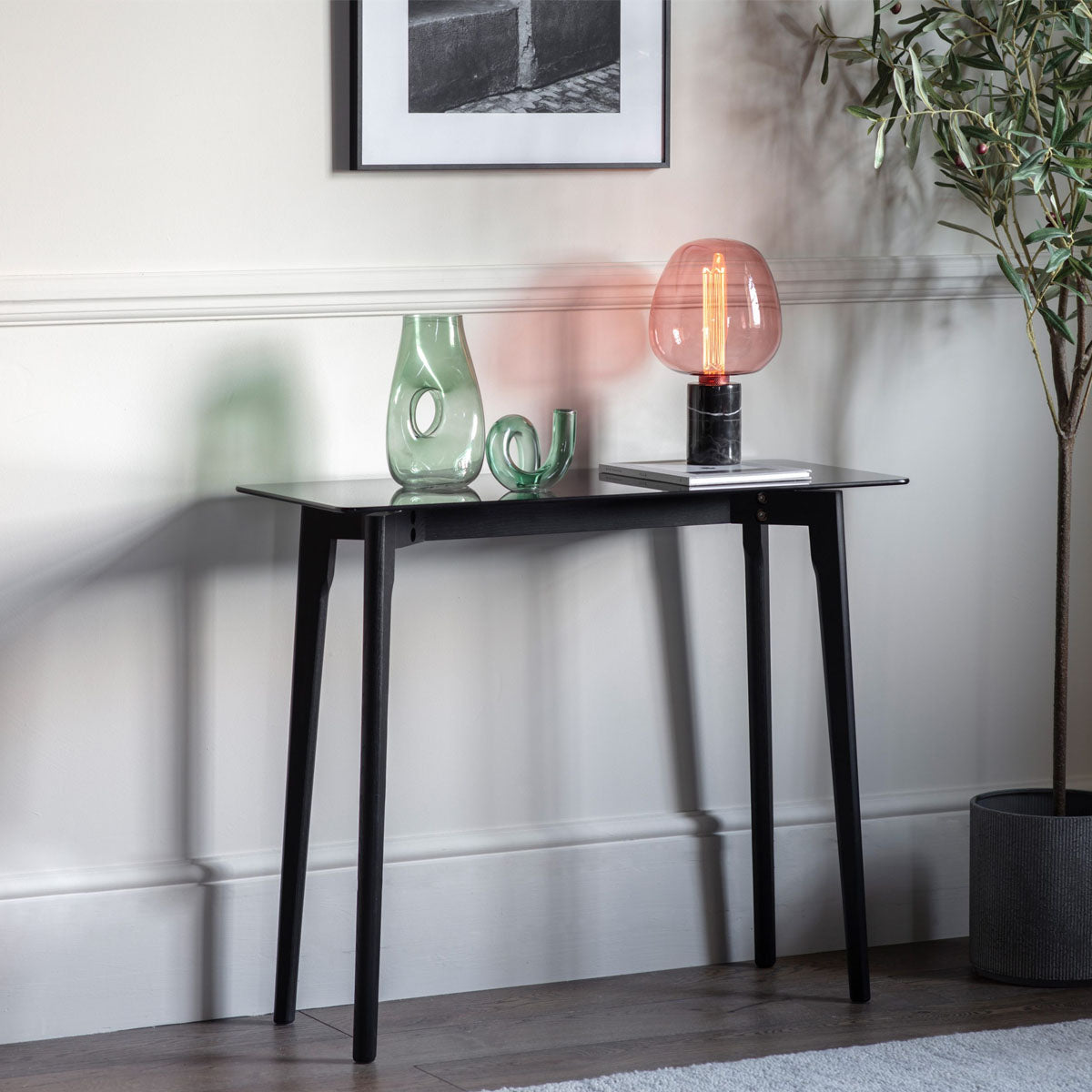 Gallery Direct Blair Console Table Black 900x380x750mm