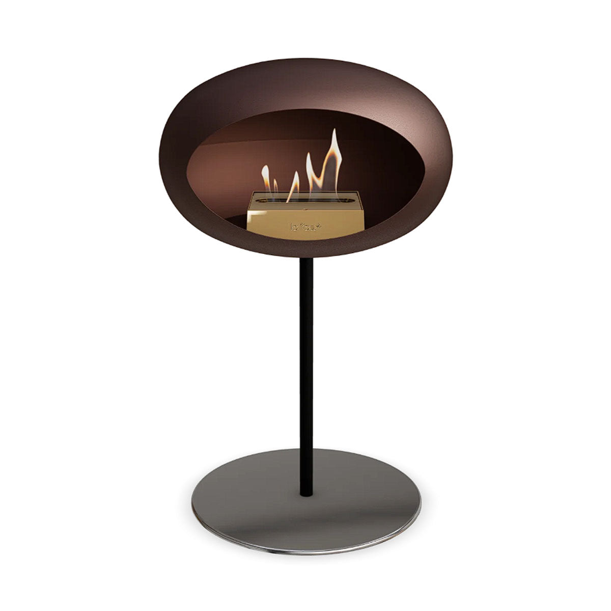 Le Feu Ground Steel Low - Mocca - 25mm Pole Width