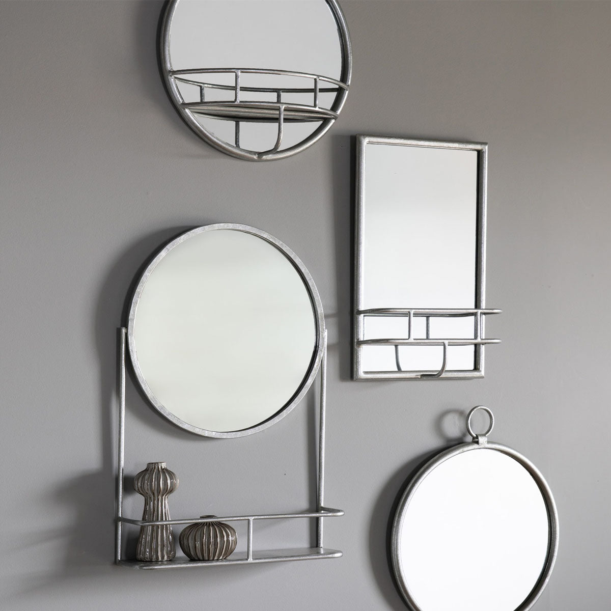Gallery Direct Milton Mirror Rectangle Silver 300x100x480mm