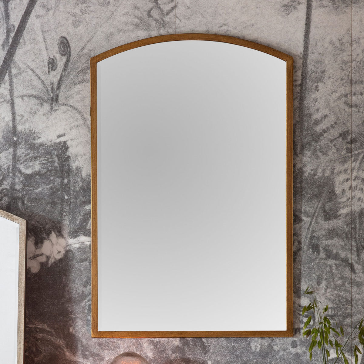 Gallery Direct Higgins Arch Mirror Antique Gold 600x900mm