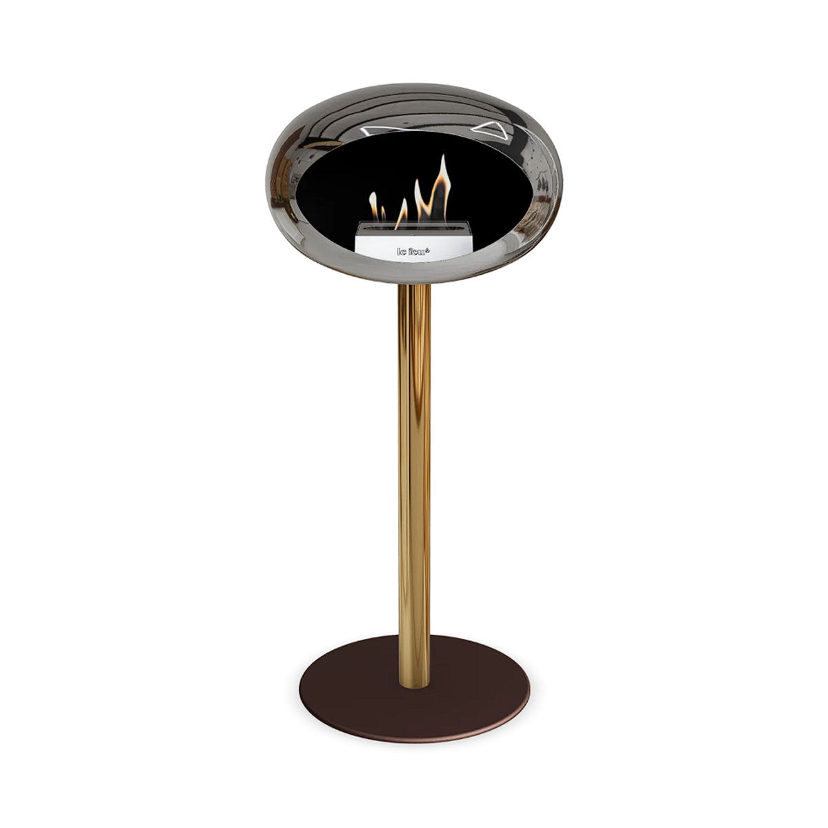 Le Feu Ground Steel High - Chromed Silver - 60mm Pole Width