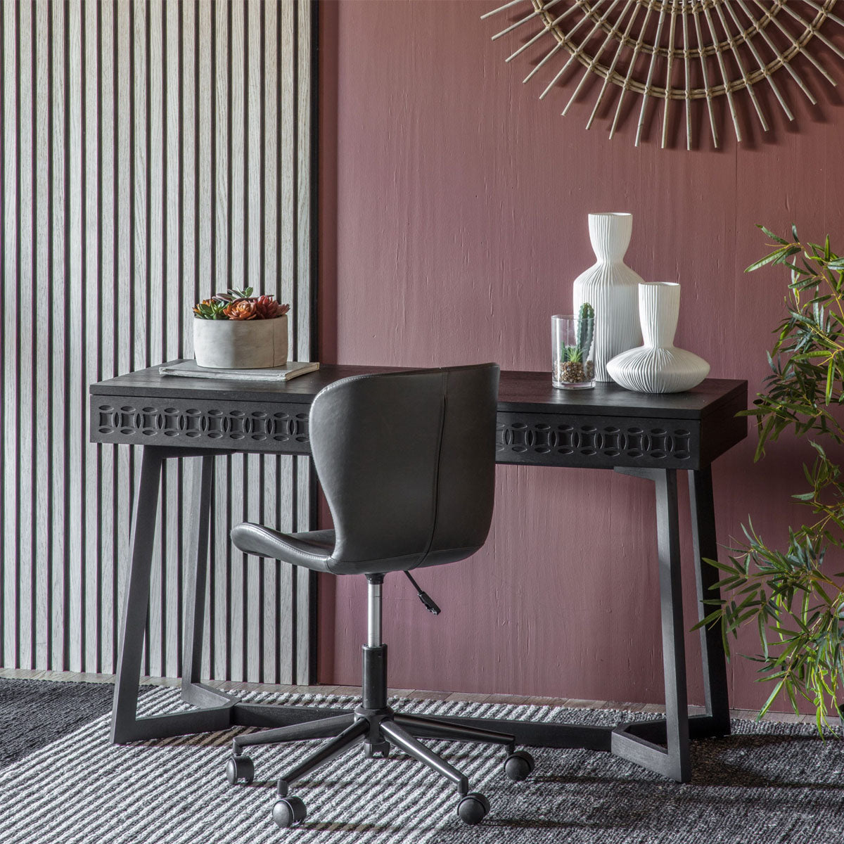 Gallery Direct Boho Boutique 2 Drawer Desk 1300x500x760mm