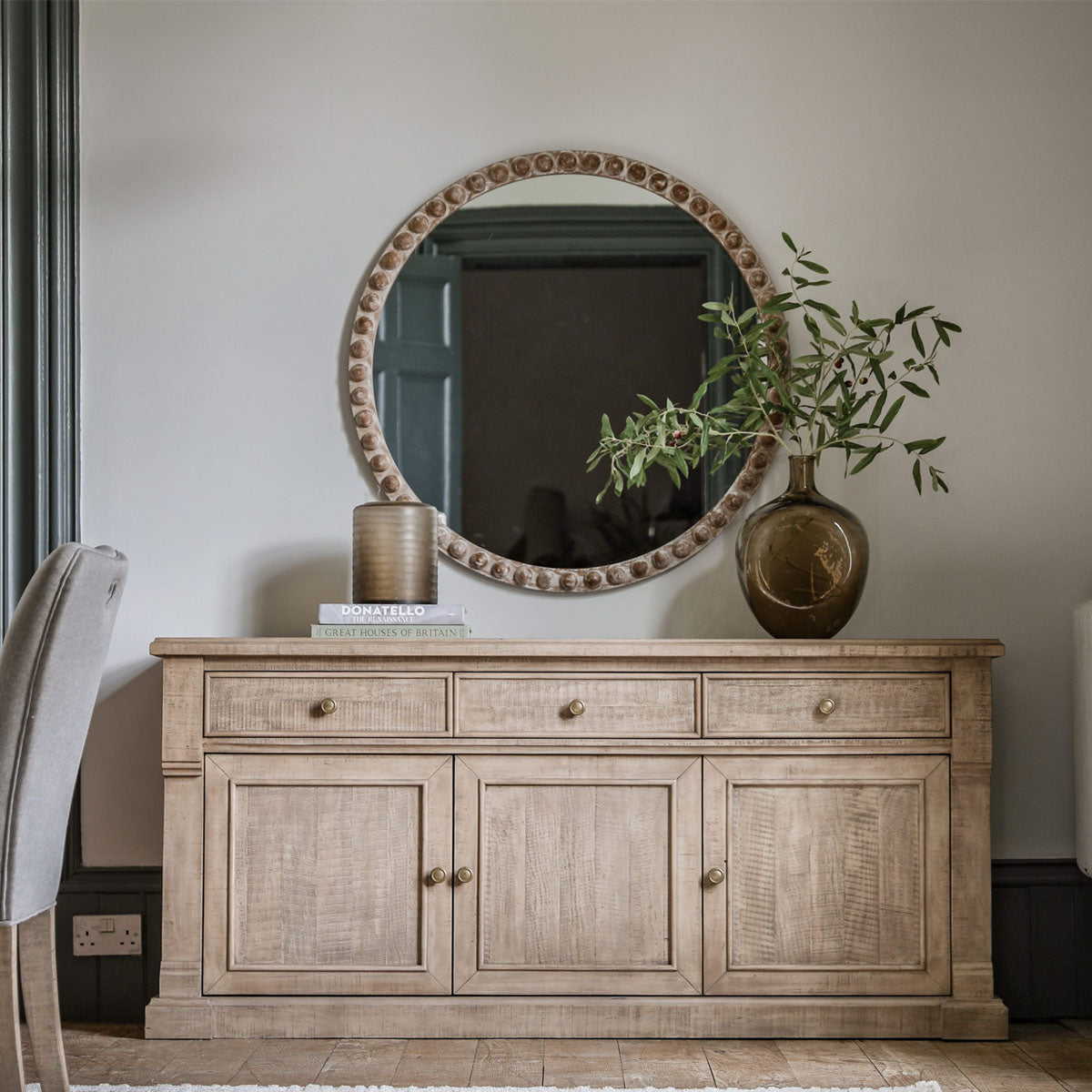 Gallery Direct Vancouver 3 Door 3 Drawer Sideboard 1730x475x800mm