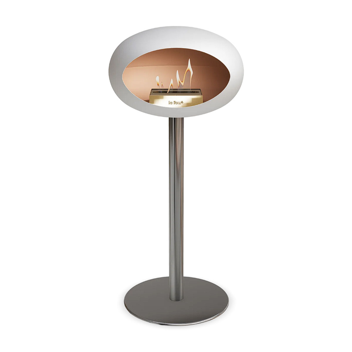 Le Feu Ground Steel High - White - 60mm Pole Width