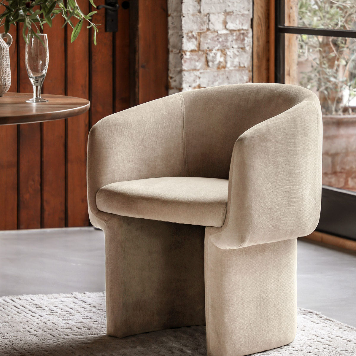 Gallery Direct Holm Dining Chair Cream 640x620x760mm