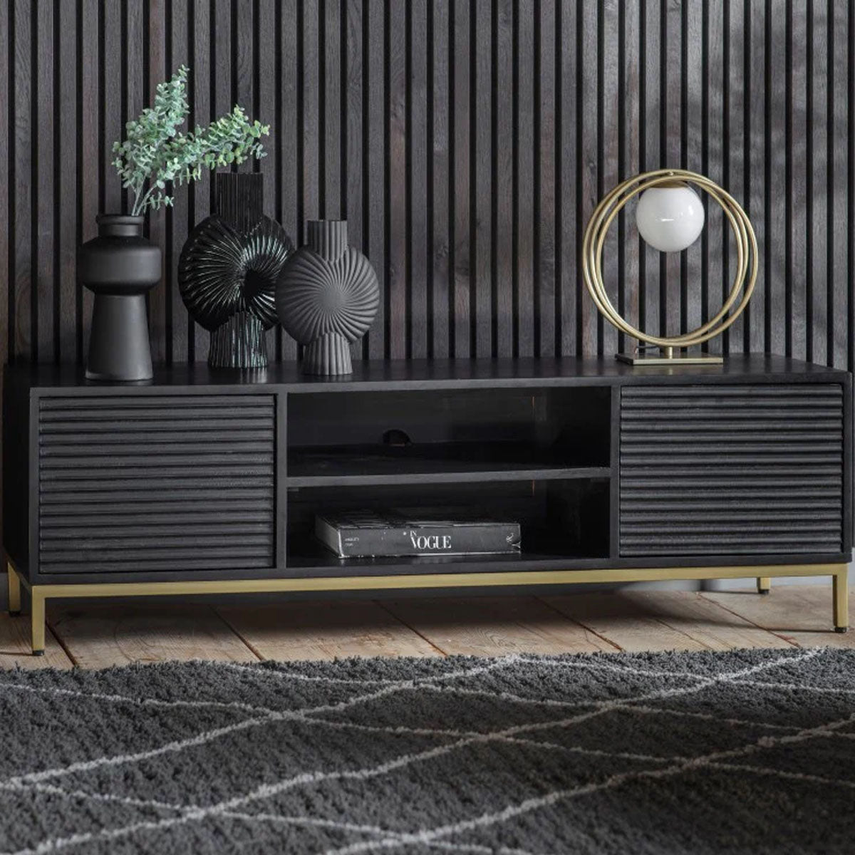 Gallery Direct Ripple Media unit 1400x400x400mm